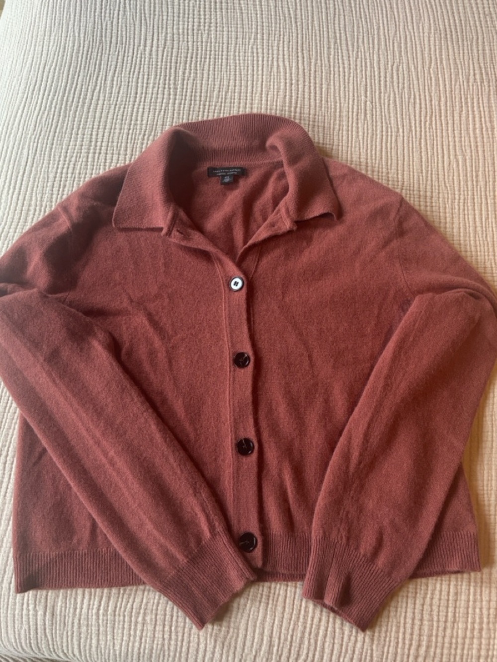 100% Cashmere Cardigan in Dusty Pink - Barely Worn
